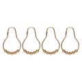 Easy Install Rustproof Shower Curtain Hooks Frictionless Stainless Steel - Easy Glide Shower Rings 24 Hooks. 