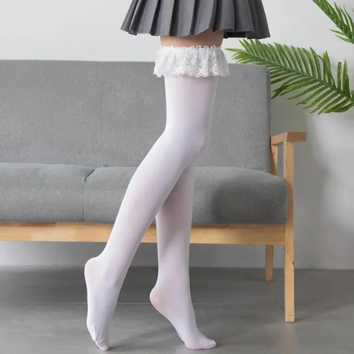 Womens%20Japanese%20Anime%20Thigh%20High%20Socks%20Lolita%20Gothic%20Lace%20Ruffles%20Trim%20Stockings%20-%20Image%205