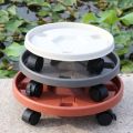 Rolling Potted Stand Heavy Duty Mobile Flower Pot Stand Universal Casters Round Flower Pot Wheels Thickened Movable Flower Pot Rack Office.