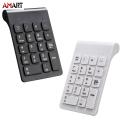 Portable 2.4G Wireless Digital Keyboard USB  Number Pad 18 Keys Mini Numeric Keypad For Laptop PC Notebook Desktop. 