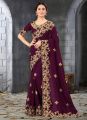 Georgette Embroidery High Quality Stylish Saree for women. 