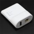 2X Wifi Ethernet USB Printe Server Adapter Auto Queue Connect Over Wifi&100M Lan for USB Printer Laptop Pc EU Plug. 
