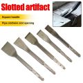 High-quality Steel Curved Flat Chisel Square Shank Elbow Head Impact Drill Bit Electric Hammer Drill Bit Cement.