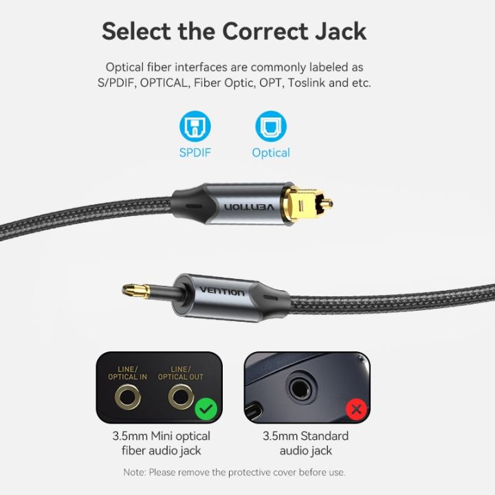 Vention%203.5mm%20Digital%20Optical%20Audio%20Cable%20Toslink%20SPDIF%20Coaxial%20Cable%20for%20Amplifiers%20Blu-ray%20Xbox%20360%20PS4%20Soundbar%20Fiber%20Cable%20-%20Image%206