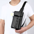 Shanda Crocodile Chest Bag Multi-Functional Large Capacity Waist Bag Casual Shoulder Messenger Bag Men's Bags Trendy Fashion Outdoor. 