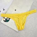 Men Fashion Lace Mesh Breathable And Comfortable Thong T Pant Panties Gays Clothes Sissy Panties Male Inmitate Lingerie New. 