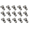 15 Pcs 3 Way 2 Pin Wire Connectors Low Voltage Universal Compact. 