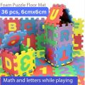 36Pcs Puzzle Mat EVA Educational Toy Children Alphabet Numbers Puzzles - Construct Building Blocks Puzzles or Floormats - Crawling Foam Floor Mat.