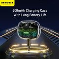 Awei T52 TWS Wireless Earphone Gaming Headset with ANC + ENC Mic BT 5.3 Bluetooth Earbuds.