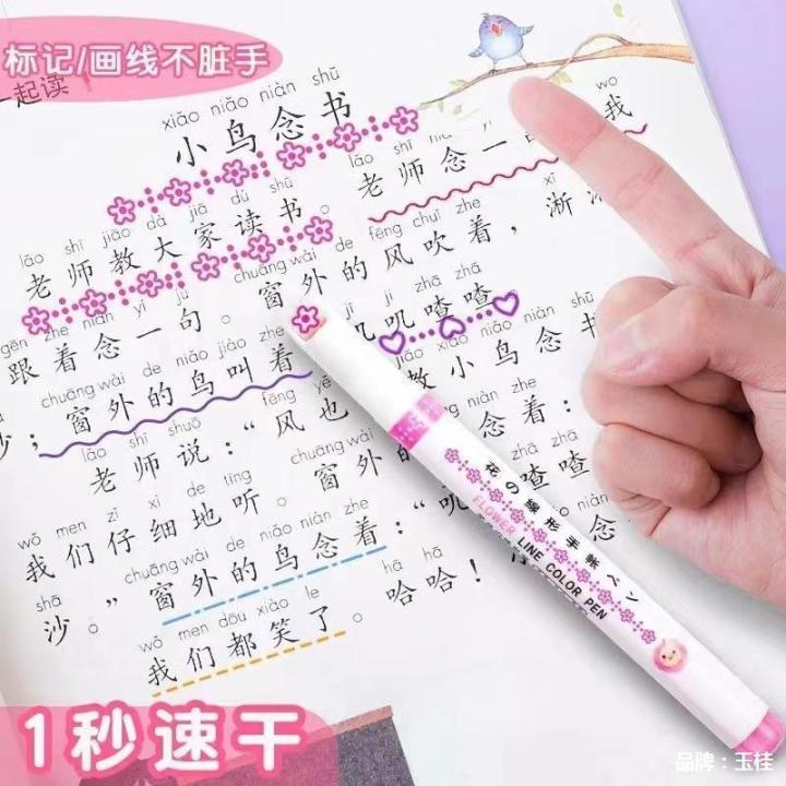 Creative%20Curve%20Pen%20Flower-Shaped%20Outline%20Pen%20Quick-Drying%20Hand%20Account%20Fluorescent%20Pen%20Color%20Stroke%20Key%20Wave%20Marker%20-%20Image%202