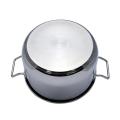 Stainless Steel Induction Sauce Pot with SS Lid and Handle - 26cm- Silver. 