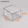 Bathroom Storage Drawers Stackable Dustproof Makeup Organizer with Pull Out Drawer Ideal for Bathroom Kitchen Vanity Storage Convenient Visible Cosmetic Storage Solution Available in 2/4 Pcs Pull-out. 