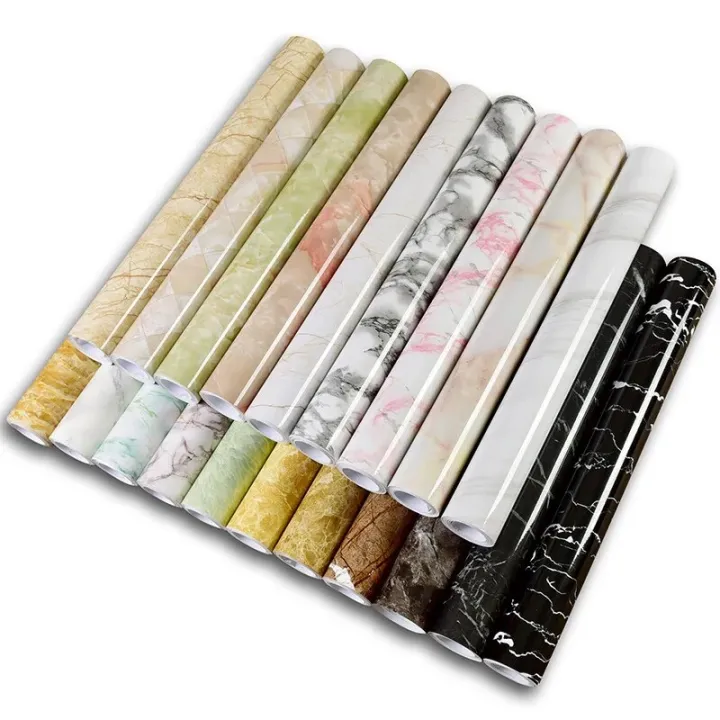 Kitchen%20Wall%20Stickers%20Waterproof%20Heatproof%20Marble%20Self%20Adhesive%20Wallpaper%20Vinyl%20Film%20Cupboard%20Decoration%20Sticky%20Paper%20Decal%20-%20Image%202