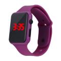 Unisex Rectangle Dial LED Light Digital Display Wrist Watch. 