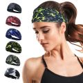 Headband Sweat Band Sport Head Hair Bandage Workout Gym Tennis Fitness Jog Basketball Running Sweatband Women Men Headwrap. 