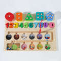 Children's three in one magnetic walking beads, digital cognitive shape matching, column color classification, early education benefits, intelligence toys. 