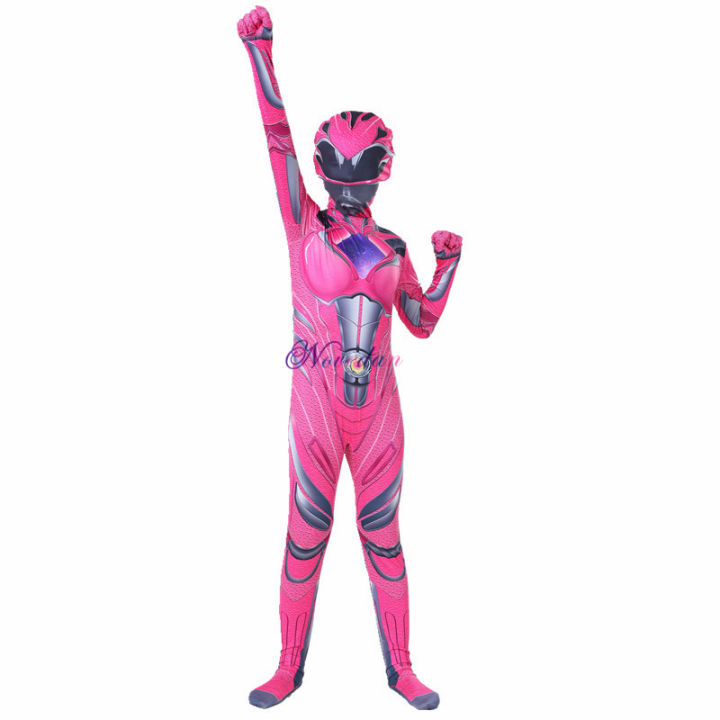Rangers%20Costume%20Boys%20Power%20Mecha%20Five%20Beast%20Cosplay%20Anime%20Child%20Halloween%20Costumes%20For%20Kids%20Mask%20Carnival%20Party%20Jumpsuits%20-%20Image%203