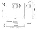 KDK 70HQUA 700 mm / 28 inch Twin Motor Kitchen Hood.