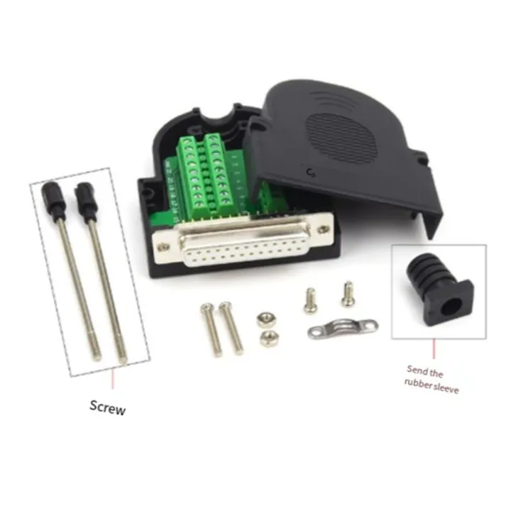 1pc%20RS232%20DB25%20Connector%20Solderless%2025-Pin%20D-SUB%20for%20VGA%203+9%20Male%20and%20Female%20Plug%20-%20Image%203