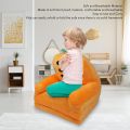 Foldable Kids Sofa Easy To Clean Flip Open Breathable Backrest Design Toddler Couch Bed Cute Multipurpose Soft for Living Room. 