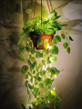 10 Feet Green Leaf String Lights, Battery Operated LED Fairy Lights with Leaf Garland, Warm Decorative Lights for Bedroom, Home, Wedding, Party, Indoor Outdoor.