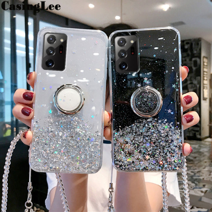 Casinglee%20for%20Galaxy%20Note%2020%20case%20Shiny%20Ring%20Glitter%20Soft%20Transparent%20Holder%20Stand%20Back%20cover%20with%20String%20for%20Samsung%20Galaxy%20Note20%20Phone%20cases%20cover%20Stars%20Moon%20Girls%20-%20Image%202