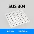 10/12 Inch 201/304 Stainless Steel Round Square Top Shower Head Ceiling Save Rain High Pressure For Bathtub The Bathroom System. 