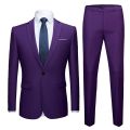 (Jacket + Pants) Men Formal Business Slim Suit 2020 High-end Formal Groom Wedding Dress Fashion Party Ball Costume 2 Piece Suit. 