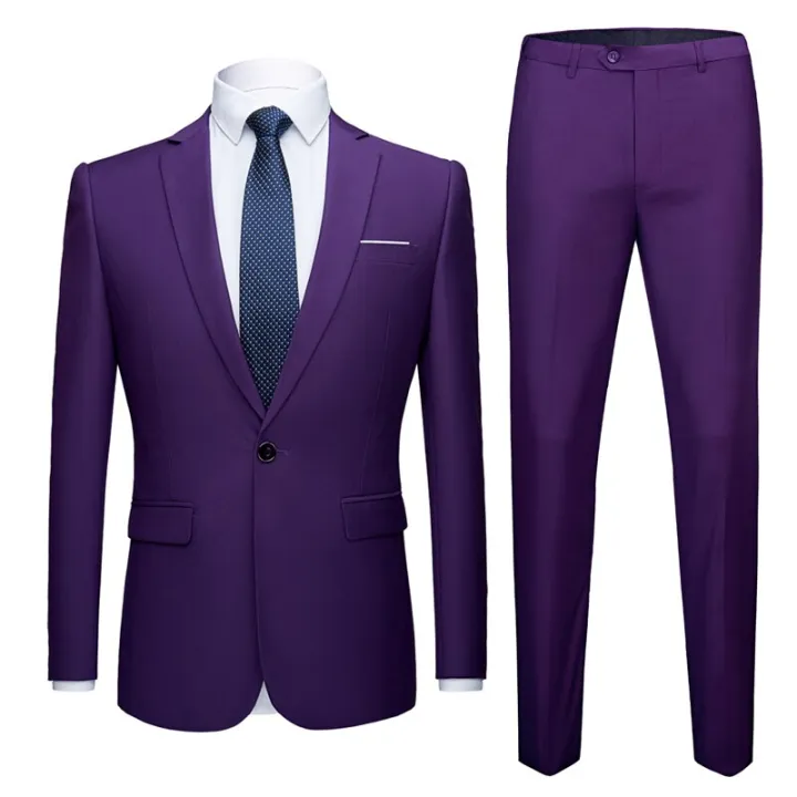 (Jacket%20+%20Pants)%20Men%20Formal%20Business%20Slim%20Suit%202020%20High-end%20Formal%20Groom%20Wedding%20Dress%20Fashion%20Party%20Ball%20Costume%202%20Piece%20Suit%20-%20Image%204