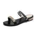 Women's Ladies Summer Crystal Flat Beach Sandals Roman Shoes Slippers. 