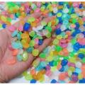 100 Pieces Radium Stone Colorful Luminous Glowing Pebbles. 