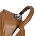 Baby stroller glove PU leather protective cover, stroller accessories, leather handle, glove foldable zipper.