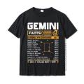 Gemini Facts Zodiac T-Shirt Funny Gemini Birthday Gifts T Shirts Crazy Graphic Men Tees Crazy t shirt for men wuman.