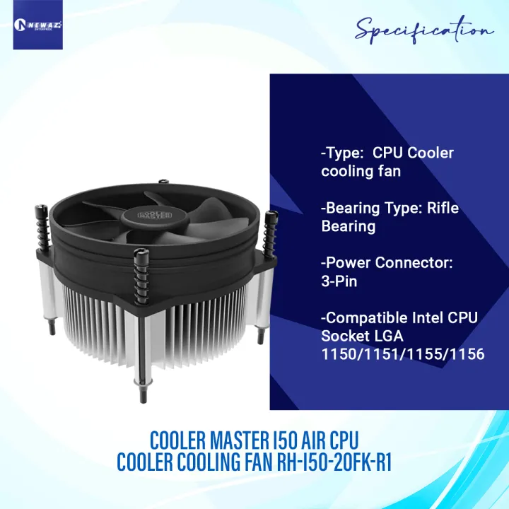 Cooler%20Master%20i50%20Air%20CPU%20Cooler%20cooling%20fan%0ARH-I50-20FK-R1%20Sockets:%20Intel%20LGA%201156/1155/1151/1150%20socket%20-%20Image%203