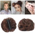 【Hot ticket】 Hair Buns Synthetic Curly Chignon Claw Hair Messy Buns Updo Claw Clip In Hairpiece For.