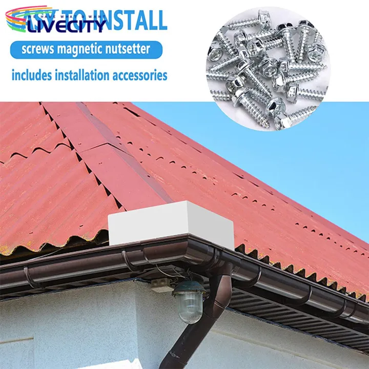 Gutter%20Valley%20Splash%20Guard%20Easy%20Install%20Gutter%20Valley%20Splash%20Guards%20with%20Screws%20Effective%20Rain%20Diverter%20for%20Roofing%202/4pcs%20Set%20Gutter%20Splash%20Guard%20-%20Image%206