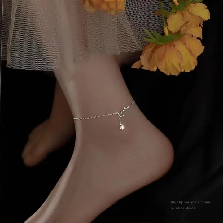 %E3%80%90Daily%20Deals%E3%80%91%20925%20Sterling%20Silver%20Star%20Anklet%20Fashion%20Simple%20Charm%20Anklet%20Birthday%20Gift%20for%20Women's%20Fine%20Jewelry%20Accessories%20-%20Image%204