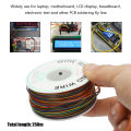 250M 8-Wire Colored Insulated 30-1000 30AWG Wire Wrapping Cable Wrap Reel. 