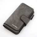 Women Scrub Leather Lady Purses Clutch Long Female Wallet. 