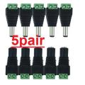DC Power Balun Connector - Male Female (5 Pair).