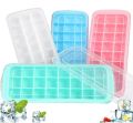 Silicone Ice Cube Tray with Lid 24 Ice Box 1 Pack. 