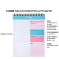 To Do List Notepad Daily Planner Notepad Checklist Notebook Notebook Notepad. 