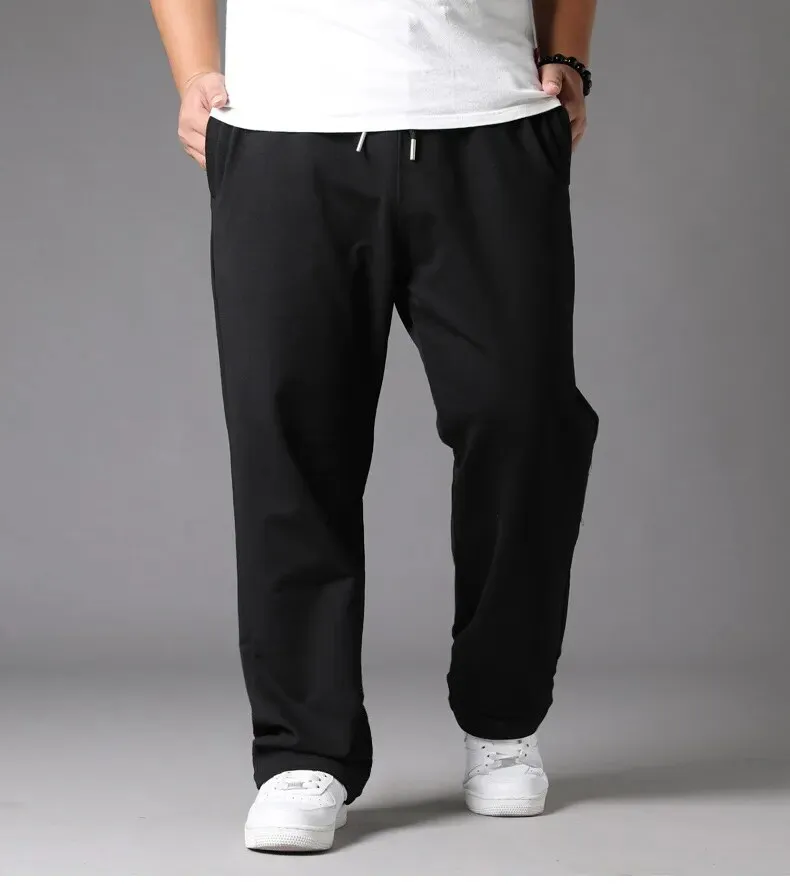 10XL Oversized Large Size Black Casual Pants Mens Sweatpants