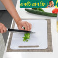 Medium Size Kitchen Rectangular Plastic White Cutting Chopping Board Fruit Vegetable Cutter Board. 