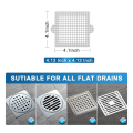 Disposable Shower Drain Hair Catcher, 4.1 Inch Drain Cover Mesh Stickers Hair Collector for Shower Bathroom Easy Install 30Pcs. 