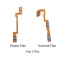 For Realme 7 7i 7Pro Power Volume Flex Cable Side Key Switch ON OFF Up Down Control Button Repair Parts. 