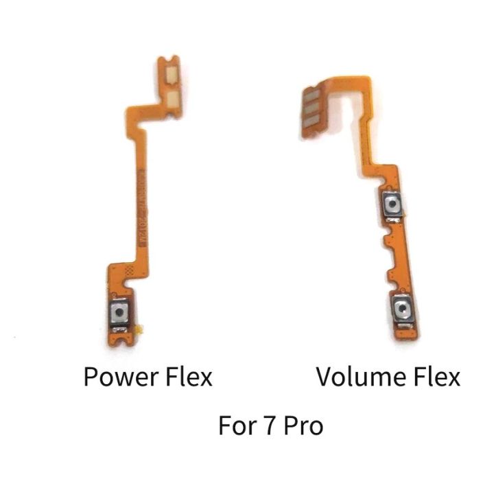For Realme 7 7i 7Pro Power Volume Flex Cable Side Key Switch ON OFF Up Down Control Button Repair Parts