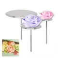 1 Piece Stainless Steel Rose Stand for Cake Decoration.