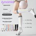 Anti-pilling Compression Socks Cozy Knee-length Winter Socks with Massage Soles for Women Anti-slip High Elasticity Warm Comfortable Yoga Stockings for Jogging Buyers' Favorite Compression Calf.