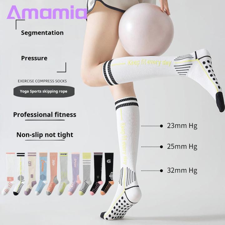 Anti-pilling%20Compression%20Socks%20Cozy%20Knee-length%20Winter%20Socks%20with%20Massage%20Soles%20for%20Women%20Anti-slip%20High%20Elasticity%20Warm%20Comfortable%20Yoga%20Stockings%20for%20Jogging%20Buyers'%20Favorite%20Compression%20Calf%20-%20Image%204